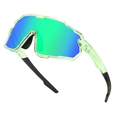 Transparent Green Frame Green Mirrored Lens