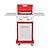 Nexgrill Deluxe 2-Burner Propane Barbecue Gas Grill with Warming Rack, 401 sq. in, 28000 BTUs, Outdoor Cooking, Patio, Barbecue Grill, Foldable Side Table, with Full stainless Steel Control Panel, Red