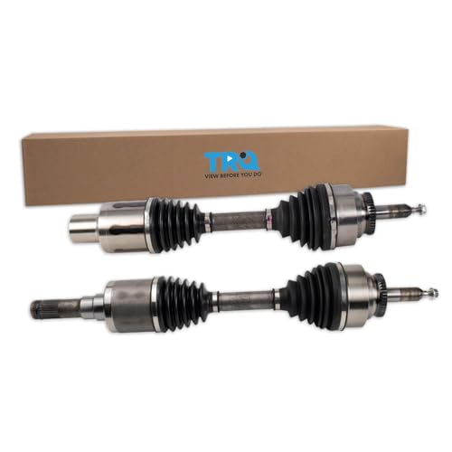 Image of TRQ Front Driver & Passenger Side CV Axle Assembly Set for 2016-2020 Ford F-150 4WD 2018-2021 Expedition 4WD 2018-2021 Lincoln Navigator 4WD From 10 /13 /15 Production Date