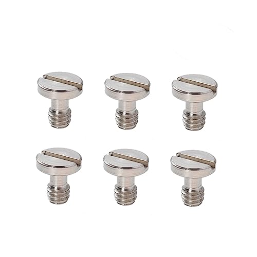 Sewroro 6 piezas Tornillos Inoxidable para y Monopié para Placas de Rápida de Cámara Compatible con Arca Gitzo y Acratech
