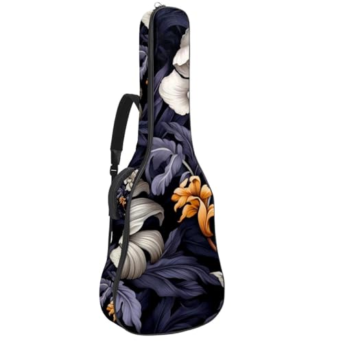 Sac pour guitare acoustique fleuri idéal pour transporter vos partitions