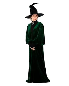 Funidelia Offizielles Professor McGonagall Harry Potter Kostüm für Damen mit Kleid, Umhang und Hut, Hogwarts Anzug für Erwachsene, Karneval, Halloween und Partys – Größe L - XL