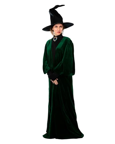 Funidelia Déguisement Officiel de Professeure McGonagall Harry Potter pour Femme avec robe, tunique et chapeau, Tenue de Hogwarts pour Adulte, Déguisements...
