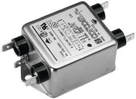 TE CONNECTIVITY/CORCOM 10VS1 RFI POWER LINE FILTER, 10A, 700 uA