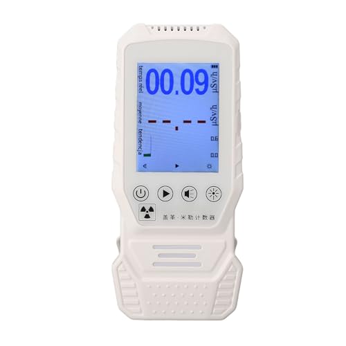 Nuclear Radiation Detector, ABS Radioactive Detection High Accuracy ? ? X Ray Geiger Counter Handheld Radiation Detector with Light Sound Alarm for Family Hospital Workplaces
