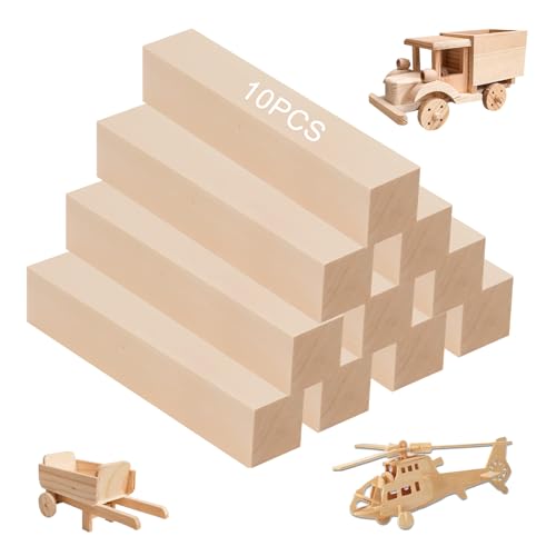 SHUESS Lot de 8 blocs en bois de tilleul pour sculpter, 15 x 5 x 5 cm, blocs de sculpture, tilleul, pour sculpter, pour l'artisanat et l'artisanat SHUESS Lot de 8 blocs en bois de tilleul pour sculpter, 15 x 5 x 5 cm, blocs de sculpture, tilleul, pour sculpter, pour l'artisanat et l'artisanat