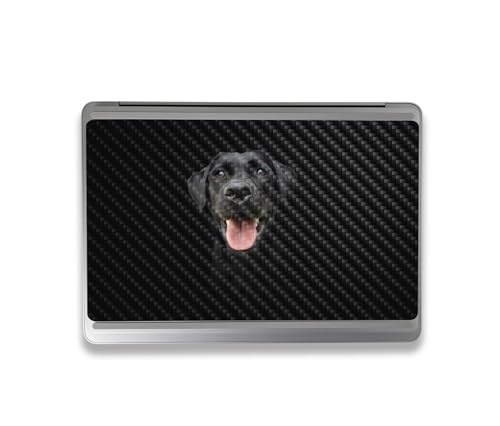 Image of MightySkins Carbon Fiber Skin Compatible with Microsoft Surface Laptop Studio 2 (2023) Full Wrap Kit - Black Lab | Protective, Durable Textured Carbon Fiber Finish | Easy to Apply | Made in The USA