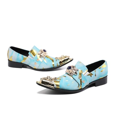 Men's Leather Shoes, Business Casual Pointed British Men's Dress Shoes, Wedding Party Banquet Nightclub Stage Host Barber Uniform Office Work Shoes3