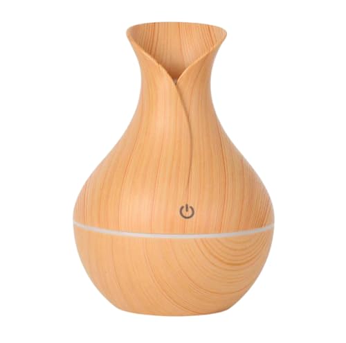 Humidificador y Difusor de Aroma Mini | Silencioso, Elegante y Compacto | Ideal para Aromaterapia Aceites Esenciales, Yoga, Dormitorios Infantiles Bebés | Regalos Originales (Marrón)