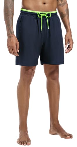 Mens Swim Trunks 5 inch Swim Shorts with Compression Liner Quick Dry Bathing Suit for Men Swimwear2