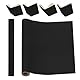 PATIKIL 40x16 Buchbindetuch, Leinen Buchumschlag Buchbinderei Reparaturtuch Buchbindetuch für Buchbinden Buchkunst Nähen DIY Handwerk, Schwarz