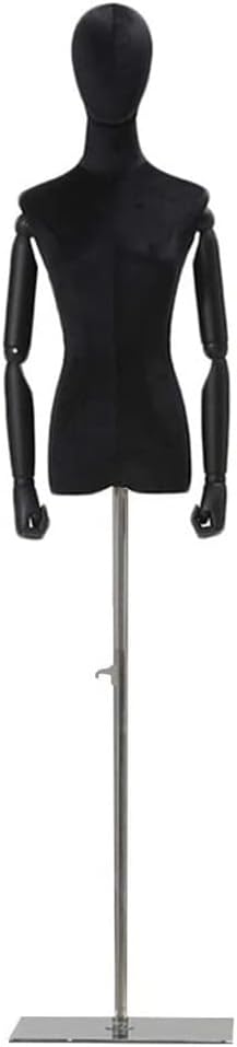 Dress Form Female Bust Mannequin Torso,Clothing Display Mannequins,Shopping Center/Clothing Store/Display Cabinet/Female Bust Model,Black,2,Medium