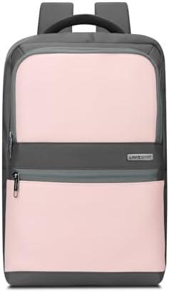 Lavie Sport 45cm Armour 24 Litres Laptop Backpack with Trolley Sleeve For Men & Women | Premium Vegan Leather Office Travel Backpack | Upto 14" Notebook/Macbook Compatible