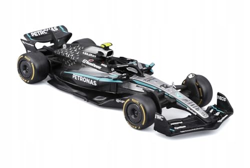 Bburago - F1 Mercedes-AMG W16 2025#12 Antonelli, 1:43 scale diecast car with Authentic details, replica F1 Mercedes, Silver/Black body, Official license, Recommended age 3+ years.