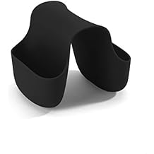 Umbra Saddle Sink Caddy Flexible Rubber Organizer and Dish Sponge Holder for Kitchen Sink, Black