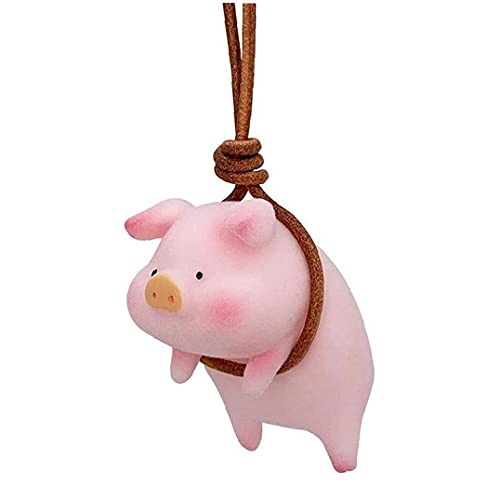 EElabper Rétroviseur de Voiture Pendentif Miroir Cochon Happy Suspensatrice Accessoires Intérieur Accessoires Décoration Style 1 Cover