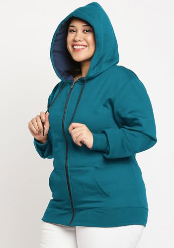 Image of Wear Your Opinion Women's Plus Size Fleece Zipper Hoodie Jacket