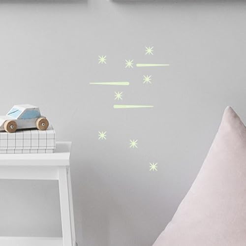 Pegatinas brillantes de estrellas para techo y pared miniatura 6