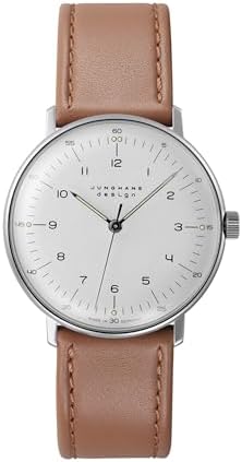 JUNGHANS Max Bill Handaufzug Hand-Winding Sapphire Crystal Beige ...