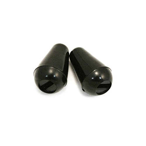 ALLPARTS �I�[���p�[�c SK-0710-023 Black Usa Switch Tips For Stratocaster (Qty 2) ���o�[�X�C�b�`�m�u