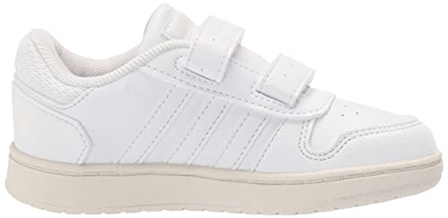 Adidas Kids Hoops 2.0 Basketball Shoe, White/White/Wonder White, 9.5 Us Unisex Toddler #TOP5
