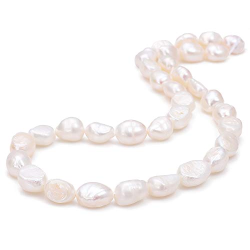 BEADIA Natural Pearl Beads 6-7mm White Freshwater Cultured Loose Gemstone Beads for DIY Jewelry Making 13.8/Strand