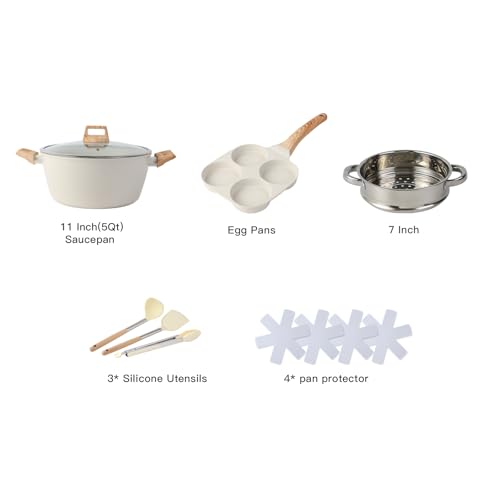 21PCS Pots and Pans Set Non Stick Cookware Set Nonstick with Cooking Set