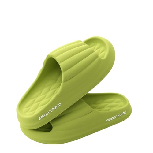 LZROPC Zapatillas de Ducha Baño para El Hogar Interior Sin Deslizamiento De Zapatillas Gruesas-verde-38-39 (Adecuado para 37-38 Pies)
