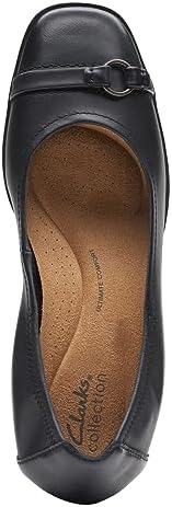 Clarks Women's Lyrical Sky Mule, Black Leather, 11 Wide | Image 6