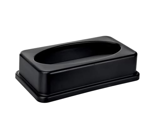 Slim 23-Gallon Black Drop Slot Swing Trash Can Lid VA46156