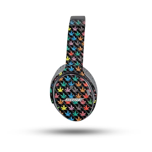 Image of MightySkins Carbon Fiber Skin Compatible with Bose QuietComfort 35 II Headphones - Sticky Icky Icky | Protective, Durable Textured Carbon Fiber Finish | Easy to Apply