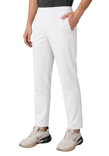 Image of SaintX Men's 4-Way Stretchable Athleisure Pants | Sweat Wicking Fabric | Slim Fit | Active - Sports Wear | Travel, Lounge & Casual Wear | Stylish Back Zipper Pocket | Available in Plus Size (ST06)