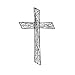 Intertwined Vines 21 Inch Metal Decorative Hanging Wall Cross