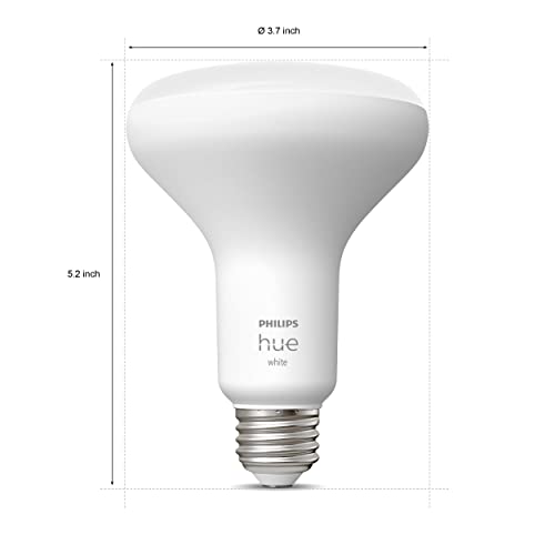 Philips Hue 538173-4 White 4-Pack 2700K Smart Br30 Bulbs With Bluetooth & Zigbee Compatible (Hue Hub Optional, Dimmable Only), For Recessed Cans And Downlights thumb #4
