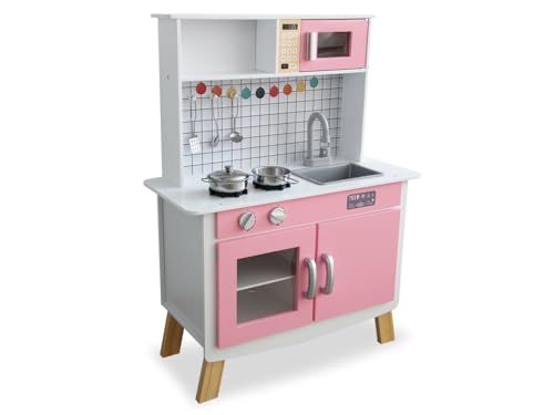 Cocina de juguete de madera grande para regalar a niñas de 3 años