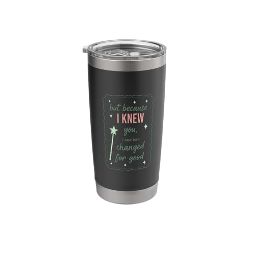 Literary But Because I Knew You I Have Been Changed For Good Stainless Steel Insulated Tumbler