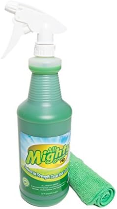All Mighty Green Multi –Purpose Cleaner, Multi-Surface Cleaning Spray 32 fl. Oz, with AMG Microfiber Towel – Cleaning Kit
