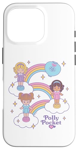 Image of Polly Pocket Rainbow Dolls and Suitcase Case for iPhone 16 Pro