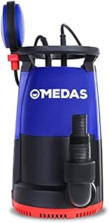 MEDAS Electric 3 in 1 Submersible Pump 750W 17500L/H Sump Pumps Clean/Dirty Water Utility w/Float Switch and Long 8m Cable for Quickly Water Removal Drainage Pool Garden Tub Pond Flood