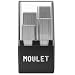 56 Metal Collar Stays for Men in a Divided Box - 4 Sizes by Moulet