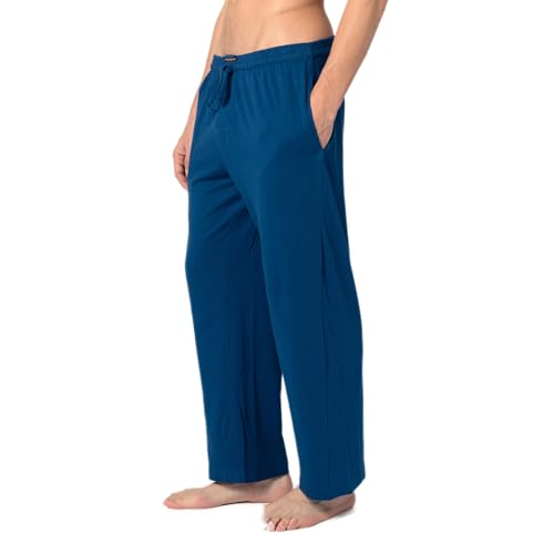 Image of Andrew Scott Men's Cotton Lounge Pants | Sleep Pajama Bottoms| Multi Packs | Drawstring & Pockets