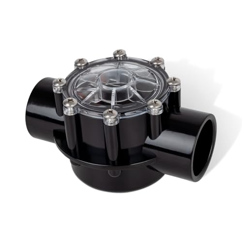 7305 Check Valve Compatible with Ground Pool Tub & Spa System 180-Dgree Straight Through Flow Fit for Spas Replacement for Jand y Check Valve 2 inch to 2 1/2 Inch