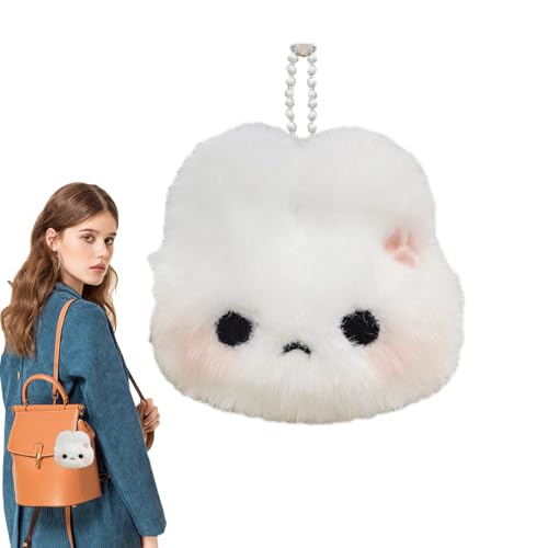Genérico Lindo Colgante de Conejito para Bolso | Accesorio De Chirriante Para Llaves De Relleno Suave | Llavero Colgante de Conejo para Monedero - Para Niños, Niñas, Estudiantes Y