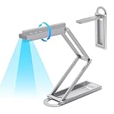 Netum スキャナー ドキュメントスキャナー 小型 A3 Mac＆Win両对応 1500万画素 4K解像度 192言語OCR搭載 Webカメラ USB書面カメラ 折りたたみスキャナー （シルバー）