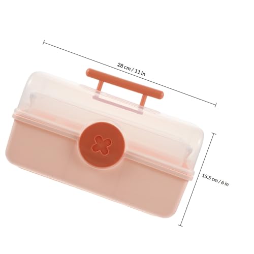 Multiusos de almacenamiento portátil para clips de niña rosa 3