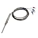 YZHATDH Temperature Sensor Probe PT100 Thermocouple M8x1.25 Thread 1m/2m/3m/4m/5m Length Cable Industrial Sensor