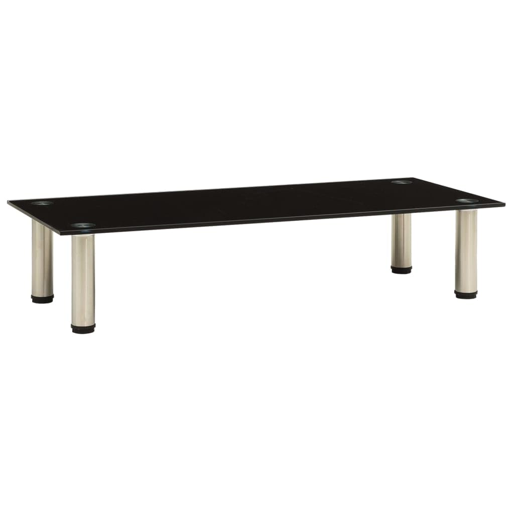 B&Q -  Tv Stand Black 80X35X17 Cm Tempered Glass
