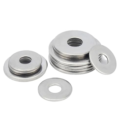 Mdingbao-V[bV[ M1.6/ M2/ M2.5/ M3/ M4/ M5/ M6/ M8-m22 Large Flat Washer 304 Stainless Steel Big Metal Gasket Meson Plain Wash