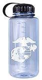 Rothco Military Logo BPA Free Water Bottle - 32 Ounces (USMC, One Size)