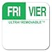 Fri/Vier 1"X1" Bilingual Ultra Removable Labels, Roll of 1000